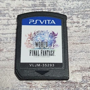 World of Final Fantasy PS Vita Japanese Game Region Free Tested Cartridge  - Picture 1 of 3