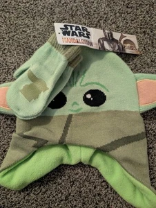 Disney Mamdalorian Hat And Mittens - Picture 1 of 5