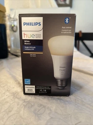 Philips Hue White Smart Bulb - 476861 Bluetooth App Control A19 BULB REPLACEMENT - Image 1 of 4