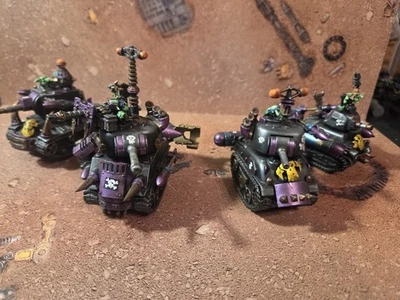 Tanques personalizados Kitbashed Grot X4 Gretchin Orks Wargames Wargaming 40k - Imagem 1 de 4