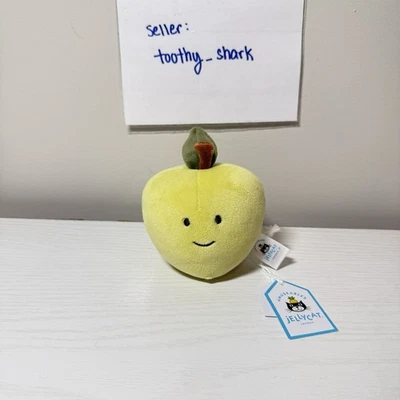 Jellycat Fabulous Fruit Green Apple BNWT - Retired & Rare - 100% Real, No Fake! - Image 1 of 3