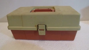 Plano 5520 Angelkoffer Aufbewahrung ORANGE, Vintage - Bild 1 von 5