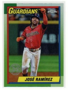 JOSE RAMIREZ 2025 Topps Chrome 1990 Topps 35th Anniversary #90CB-5 - Picture 1 of 2