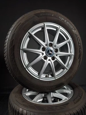 4 Winterräder 205 60 R16 Mercedes A B CLA Klasse W177 W247 W118 16" Alufelgen - Bild 1 von 3
