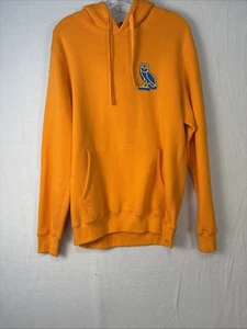 OVO Drake Owl Hoodie Pullover Size XS Orange K1245 - Picture 1 of 11