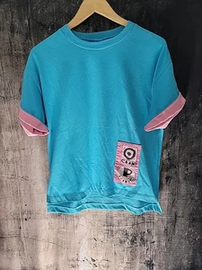 Vintage Ocean Pacific rolled sleeves colorblock Op Surf Skate 80s Kids Large A - Picture 1 of 10