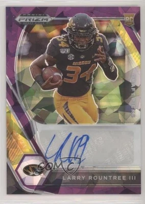 2021 Panini Prizm Draft Picks Purple Ice /99 Larry Rountree III Rookie Auto RC - Image 1 of 2