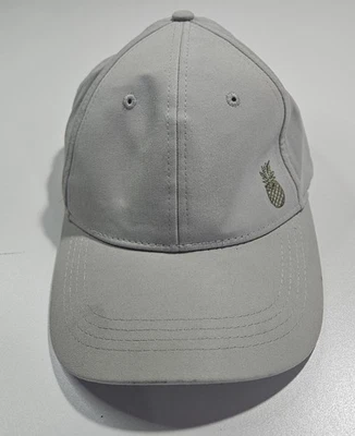 Tommy Bahama Baseball Cap Pineapple  Adjustable Strapback Light Gray Recipe Hat - Image 1 of 4