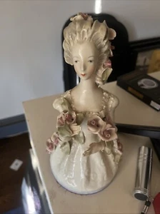 1940s/50s Excellent Cordey Victorian Lady With Roses Figurine #5054 - Picture 1 of 11