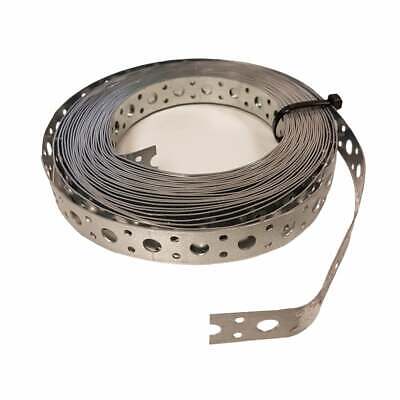 Engineers Fixing Band Steel Metal Punched Perforated Strip Strap 10m X 20 X 1mm • 15.98£