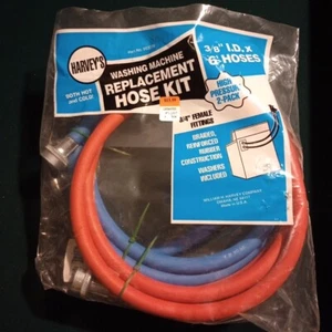 Harvey's 093220 2 Count 6-Feet Red and Blue Washing Machine Inlet Hoses  - Picture 1 of 6