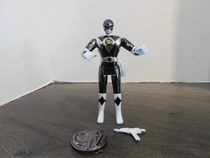 Mighty Morphin' Power Rangers 1995 Metallic Action figure Black Ranger COMPLETE - Picture 1 of 2