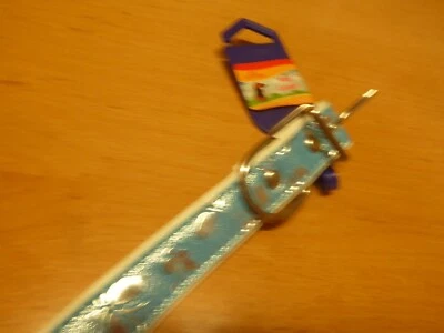 PET BUDDIES DOG COLLAR BLUE/WHITE 25 mm X 53 cm #1262 - Image 1 of 2
