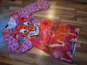 SHEEGO loves miss goodlife Wunderschönes Kleid bunt 44 Viskose-Satin Langarm - Bild 1 von 5