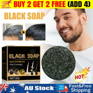 Spartan Gray Hair Reverse Bar Mane Gray Reverse Bar Hair Darken Bar Soap 50g - Picture 1 of 9