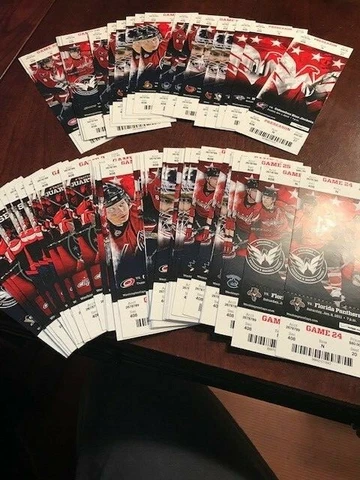 WASHINGTON CAPITAL 2010/11 SEASON TICKET LOT 61 TICKETS  IN GREAT SHAPE RARE Cover