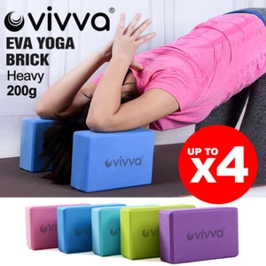 VIVVA 2-4Pcs Yoga Block Brick Foaming Home Exercise Practice Fitness Sport Tool - Picture 1 of 25
