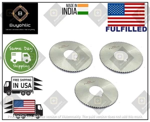 Pack of 3 Pcs Slitting Saw Cutting HSS M2 Blade - Keyway Hole-USA FULFILLED - Picture 1 of 32