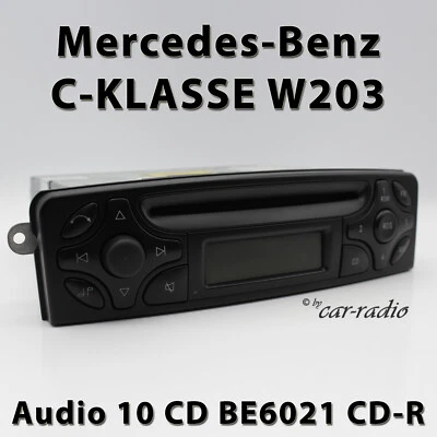 Mercedes W203 Radio Audio 10 CD BE6021 Original C-Klasse Becker Autoradio S203 - Bild 1 von 4