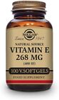 Solgar Vitamin E 268mg (400 IU) Alpha, 100 Softgels