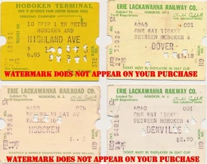 Erie-Lackawanna (1975) and Hoboken Terminal (1965) 4 Ticketeers various colors - Picture 1 of 1