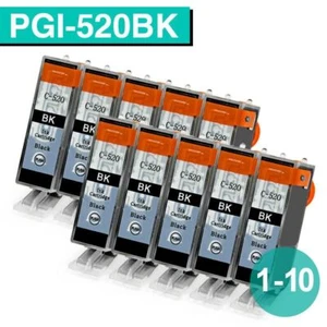 1-10 BLACK Ink Cartridges for Canon PGI-520 MP640 MP980 MP990 MX860 MX870 nonoem - Picture 1 of 8