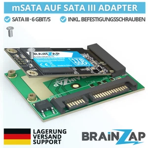 mSATA 50*30 mm SSD auf 2,5-Zoll SATA 3 III Konverter Adapter Karte Mini-SATA - Bild 1 von 5