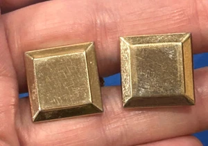 Vintage 10k Gold Plated Cufflinks Hickok Mid Century - Picture 1 of 5