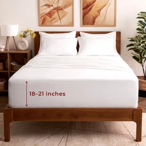 Mellanni 6-Piece Sheet Set Microfiber Extra Deep Pocket up to 21" Mattress - Picture 1 of 146