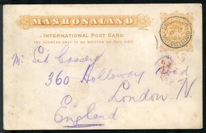 RHODESIA MASHONALAND STATIONERY PIONEERS POLICE BULAWAYO 1895 - Picture 1 of 2