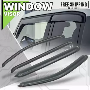 Tape-On Window Visor Shade Vent Rain Deflector Guard fit 05-12 Nissan Pathfinder - Foto 1 di 6