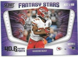2018 Score Fantasy Stars Parallel Insert Football Card - You Pick - FREE SHIP