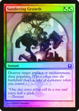 Sundering Growth FOIL Return to Ravnica HEAVILY PLD Common CARD ABUGames