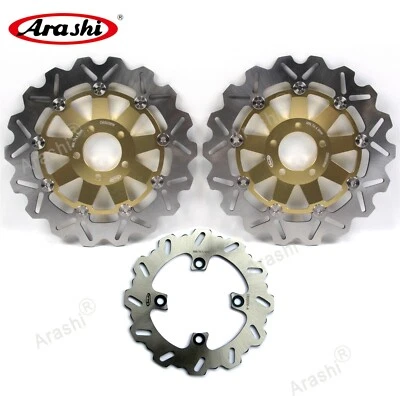 Front Rear Brake Rotor For Kawasaki Ninja ZX-12R 2004-2006 ZX-6R 600 1995-1997 - Image 1 of 4