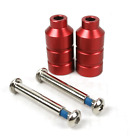 Scooter Pegs with 2in Axles and Bolts - Red
