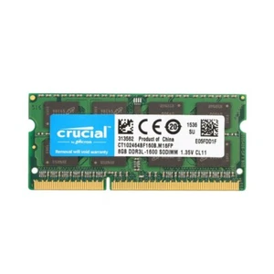 New Crucial 8GB DDR3L 1600MHz PC3L-12800 Laptop SODIMM Memory Ram CT102464BF160B - Picture 1 of 3