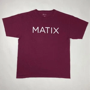 MATIX Monoset T-Shirt Men’s Size Large Burgundy Short Sleeve Crew Neck  - Picture 1 of 8