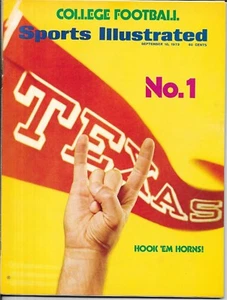 Sports Illustrated 1973 TEXAS #1 Longhorns COLLEGE FOOTBALL PREVIEW No Label - Picture 1 of 3