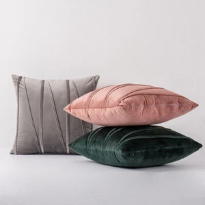 Comfortable Velvet Soft Cushion Cover Sofa Throw Pillow Cases Machine Washable - Picture 1 of 25