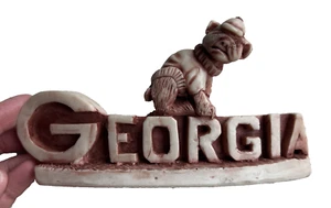 Georgia Bulldogs mascot Vintage Marble Limited Edition#205 signed - Picture 1 of 11