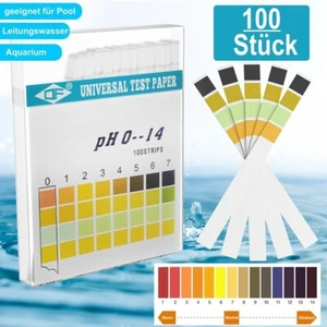 Pool Teststreifen PH Wert Test Streifen Wassertest F��r Teich Wasser Pooltester - Bild 1 von 10