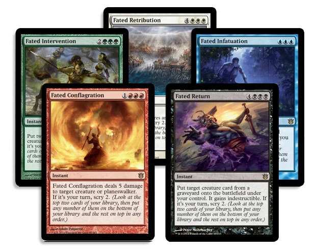 5 Fated Instant - Born of the Gods - 1x of each - MP-NM - Sets - Magic MTG FTG - Image 1 of 1