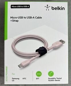 Belkin F8J28105C00 Micro-USB to USB-A Cable, Rose Gold 5ft