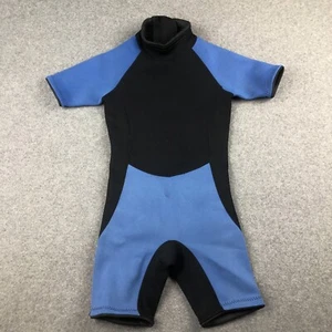 Wetsuit Boys Small Black Blue Shorty Short Sleeve Surf Swim Neoprene Scuba Dive - Picture 1 of 10