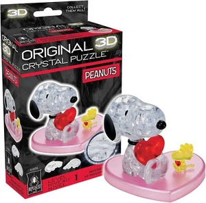 3D Crystal Puzzle: Peanuts - Snoopy Heart - Picture 1 of 1