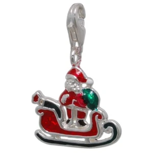 MELINA Charm Anhänger Weihnachtsmann Nikolaus Silber 925 - Bild 1 von 1