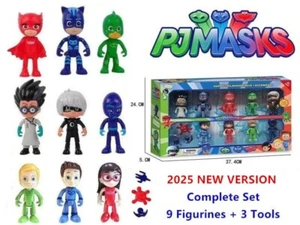 9PCS PJ MASKS CAKE TOPPER DECOR ACTION FIGURES KIDS CHILD PLAYSET DOLL TOY GIFT - Picture 1 of 4