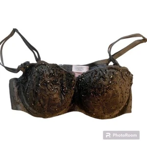 Vintage Y2K Victoria's Secret Push-up-BH mit verzierter Spitze Gr. 34A - Bild 1 von 3