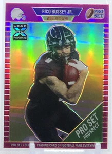 💥RICO BUSSEY JR. ROOKIE 2021💥LEAF PRO SET PINK 💥STEELERS💥XRC LE #33/35🔥🔥 - Picture 1 of 2