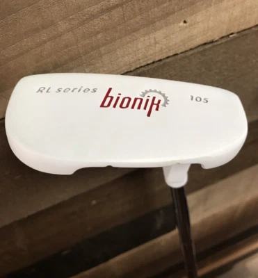 DEMO Tall Men's Bionik 105 White Golf Putter (RH) Mallet 40" Steel 705-WZLD - Image 1 of 4